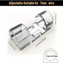 40入組強力自粘式纜線夾,電纜管理tv Pc線夾粘貼整理器纜線整理器夾具,透明雙用途牆面、桌面、車用、家居、辦公室、戶外串燈組 - 白色 - 查看 3