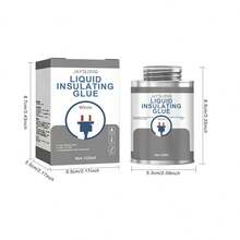 1瓶絕緣粘合劑液體膠,防水,防漏,耐高溫,堅韌耐用,透明,無臭味 - 灰色 - 查看 9