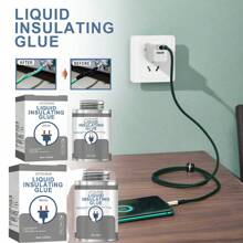 1瓶絕緣粘合劑液體膠,防水,防漏,耐高溫,堅韌耐用,透明,無臭味 - 灰色 - 查看 4