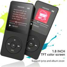 MP3 Player With Bluetooth 5.3, A02X 32GB 1.8 Inch Screen Portable Music Player With Speaker, FM Radio, Voice Recorder, Supports Expanded Up To 128GB - màu đen - Xem 8