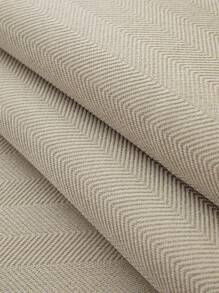 1pc Herringbone Pattern Snow-White Stretch Sofa Cover, Simple And Modern Style, For Living Room Or Bedroom, All Seasons, Sofa Decoration And Protection Pad - Beige - View 2