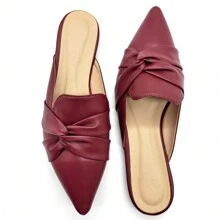 Women Flats - 瑪莎拉酒 + 皮膚 - 查看 2