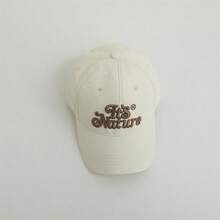 1 Gorra De Béisbol Para Niños Con Estampado De Letras En Inglés, Sombrero De Sol Ligero A Prueba De Viento Para Salidas De Primavera/verano 1 Unidad - Azul - Ver 7