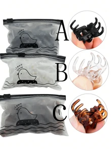 20pcs Women's Multicolor Mini Hair Clips, Great For Designing Hairstyles, Decorating Buns, Pinning Bangs, Strong Grip Multi-Functional Clips Casual Hair Claws Claw Clips Hair Jaw Clip Hair Clamps Hair Clutch Hair Catcher Clip Fall Winter Hair Accessories For Women For Vacation Outfits Woman - Multicolor - View 9