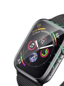 4 miếng dán màn hình mềm TPU trong suốt mới tương thích với Apple Watch thế hệ thứ 10, vừa vặn với kích thước 38mm/40mm/41mm/42mm/44mm/45mm/49mm, tương thích với Apple Watch Ultra/SE/8/7/6/5/4/3/2/1 - Trong sáng - Xem 5