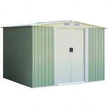 Tool Shed, Tool Shed, Garden Shed, Tool Cabinet, Metal, With Window, Outdoor, Choice Of Colors (Green) - Green - View 1