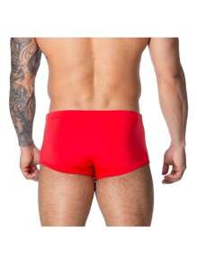 Men Swim Shorts - Red - View 1