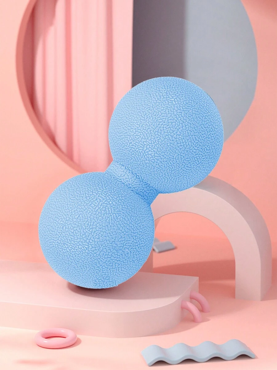 1pc 13*6cm Blue Lacrosse Ball For Massage & Fascia Release - Blue - View 1