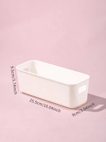 1 Đồng Màu Để Bàn Hộp Bảo Quản, Nhựa Trắng Để Bàn Hộp Bảo Quản, Ốp Lưng Điện Thoại Người Tổ Chức - trắng - Xem 3