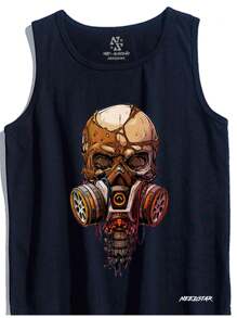 Men Tank Tops - Black - View 1
