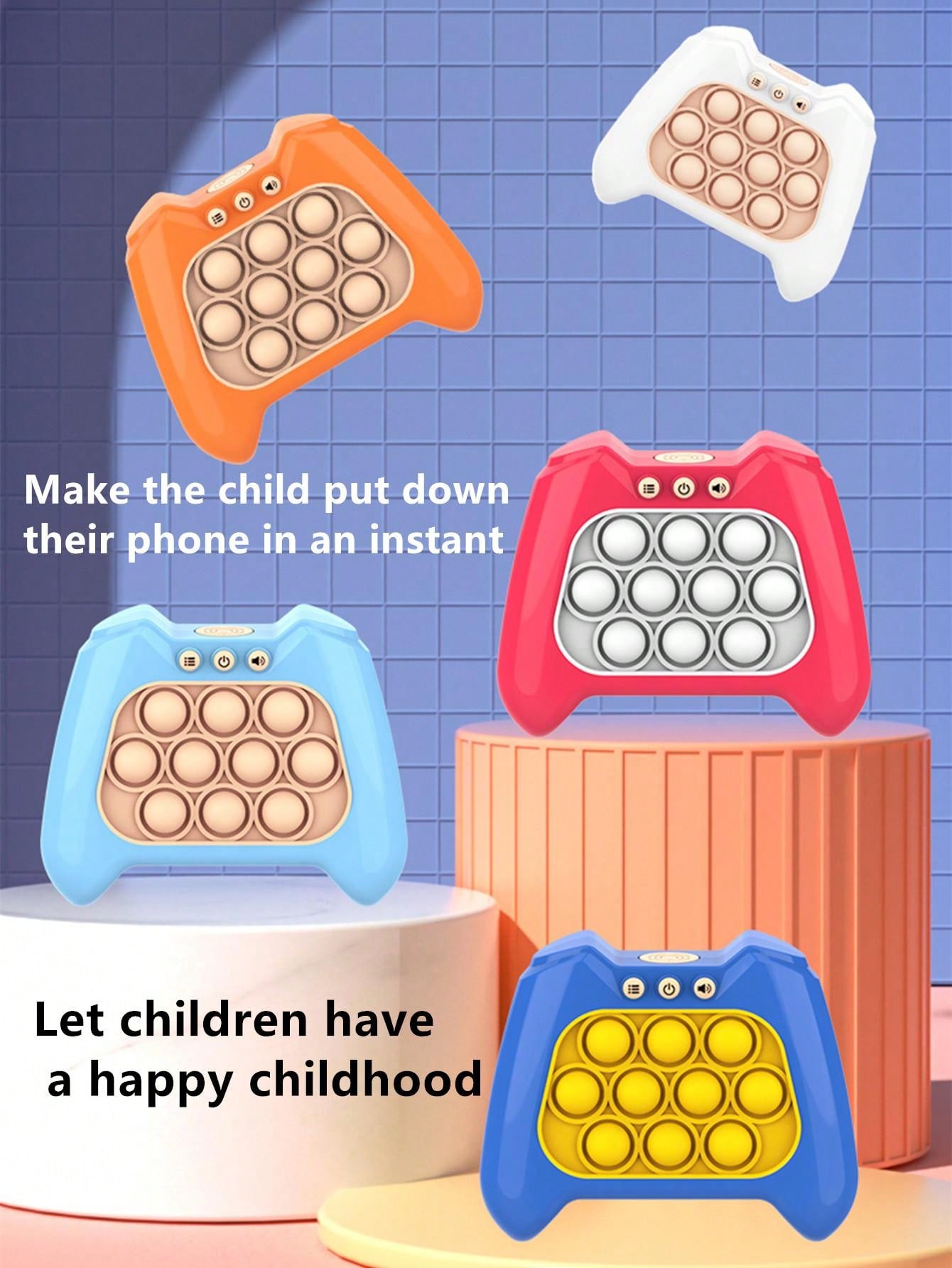 Memory Game Console With Button Pushing And Speed Boosting Function For