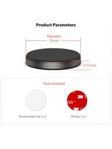 Soporte Magnético para Celular Coche Casa Oficina - Negro - Ver 6