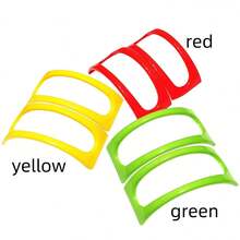 3入組可重複使用的露營廚房工具-玉米筍夾子和趣味薄餅模具,適用於派對和野餐 - 彩色 - 查看 11