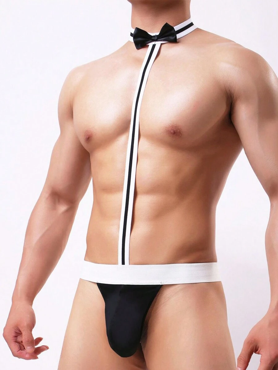 Hombres Tanga con diseño de lazo - Multicolor - Ver 1