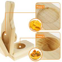 Wooden Tostonera Plantain Press With Handle Banana Smasher Maker Reusable Plantain Press Smasher Portable Plantain Press Easy Storage For Fried Plantains Chips And Tostones Cups 6.3*2.36*2.36in
