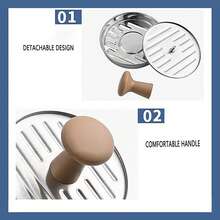 Stainless Steel Burger Press Patty Maker For Diy Hamburger - Silver - View 3