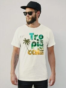 Men T-Shirts - Màu be - Xem 2