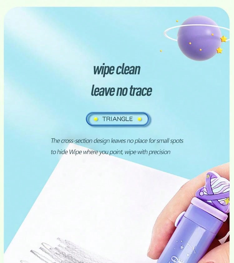 PushPull Rubber Eraser, NoDebris For Primary School Students, Student