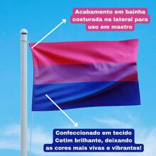 Bandeira Avulsa Orgulho LGBT Cores em Cetim Brilhante Tamanho Pequeno 55cm x 35cm - Parada Gay Desfile Pride Colorida Gêneros Arco Íris LGBTQIAP+
