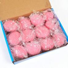 1個tpr擠壓模擬腦部有趣玩具新奇減壓辦公室玩具 - 粉色 - 查看 3