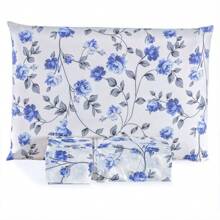 Fitted Sheets - Blue Flower - View 1