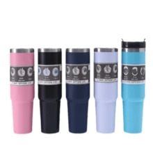 30oz汽車杯,冷卻保冰杯,304不銹鋼真空雙層保溫水瓶,適用於戶外露營徒步旅行 - 白色 - 查看 3