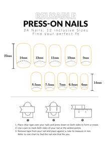 24 片指甲贴绿色法式美甲方形可穿戴指甲产品，醒目的绿色，个性化辣妹风格可穿戴指甲贴，配有 1 块果冻胶和 1 个迷你指甲锉按压指甲用品 - 綠色 - 查看 6