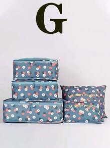 6 件旅行收納袋套裝,多用途行李收納盒,旅行必需品,手提箱,衣櫃。非常適合分類衣服、鞋子和日常用品 - 彩色 - 查看 9