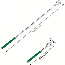 1 件熊爪伸缩式背部抓痒器 - 背部带橡胶手柄金属伸缩式背部抓痒器 - 适合男士和女士、学校、返校、旅行、旅行必需品、家庭必需品、水疗、按摩工具、按摩、按摩器、水疗的完美礼物 - 紫色 - 查看 4
