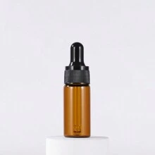 3pcs 5ml 10ml 15ml 20ml Amber Glass Dropper Bottle Jars Vials With Black Cap For Essential Oil Perfume Sample Bottle Aromatherapy Cosmetic Perfume Essential Oil Bottles - Brown - View 5