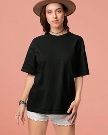 Women T-Shirts - 黑色 - 查看 2