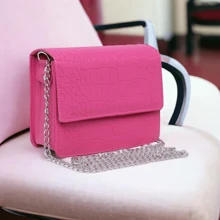 Women Shoulder Bags - 玫紅色 - 查看 2