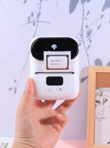 1 Pc White Phomemo M110 Label Maker - Wireless Label Printer With One Roll 40x30mm Thermal Sticker Label, Thermal Label Printer For Store Owner,Address, Logo, Clothing, Mailing, Sticker Printer For Phones & PC, Mini Labeler For Barcode, Document, Product Information, Price Tags, Shipping Labels Printing, Portable Labeler Printer For Gift, Fast Printing Inkless Label Makers With 203dpi - White - View 3