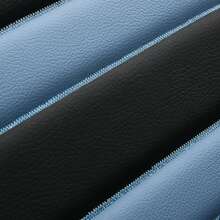 5 Seats Full Set Pu Leather Car Seat Covers, All Seasons Compatible With Cars, Pickup Trucks And Suvs - Blue - View 2