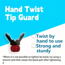 7 件喷嘴，无气喷漆枪手扭喷嘴保护器，喷雾器喷嘴座更换件，适用于无气喷漆枪和无气喷涂机（111、213、315、417、621、手扭喷嘴保护器 * 2 件） - 黑色 - 查看 5