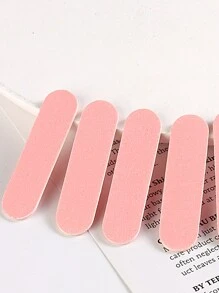 100 PCS Pink Mini Nail File, Disposable Nail File Double Sided Emery Board Suitable For Natural Acrylic Fake Nails Home And Salon Use
