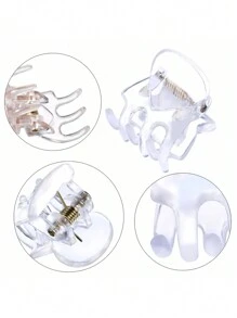 20pcs Women's Multicolor Mini Hair Clips, Great For Designing Hairstyles, Decorating Buns, Pinning Bangs, Strong Grip Multi-Functional Clips Casual Hair Claws Claw Clips Hair Jaw Clip Hair Clamps Hair Clutch Hair Catcher Clip Fall Winter Hair Accessories For Women For Vacation Outfits Woman - Multicolor - View 5