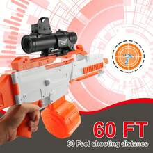 G36c 電動凝膠球爆能槍玩具,自動和手動雙射擊模式水彈飛濺玩具,帶大彈匣,適合庭院/戶外/水上游戲/海灘/派對/草地,非常適合戶外庭院活動團隊射擊遊戲,生日禮物和節日 - 白色 - 查看 5