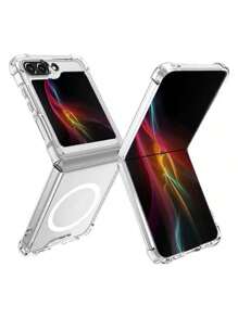 Transparent TPU Anti-Impact Phone Case For Samsung Z FLIP 3,4,5,6 - 無色 - 查看 1