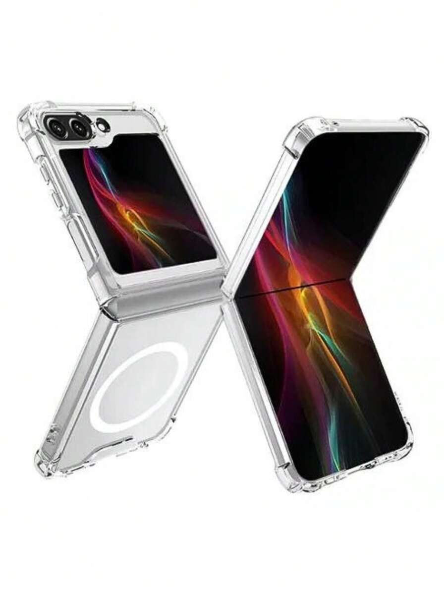 Transparent TPU Anti-Impact Phone Case For Samsung Z FLIP 3,4,5,6 - 無色 - 查看 1