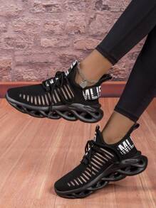 Thoáng khí Giải trí Giày lười Giày thể thao - màu đen - Xem 2