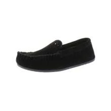 Minnetonka Sophia Womens Suede Slip On Moccasins - Black - View 1