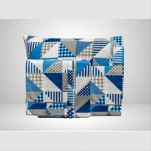 Fitted Sheets - Blue Geometric - View 2