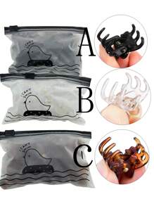 20pcs Women's Multicolor Mini Hair Clips, Great For Designing Hairstyles, Decorating Buns, Pinning Bangs, Strong Grip Multi-Functional Clips Casual Hair Claws Claw Clips Hair Jaw Clip Hair Clamps Hair Clutch Hair Catcher Clip Fall Winter Hair Accessories For Women For Vacation Outfits Woman - Multicolor - View 1