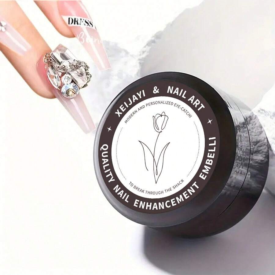 XEIJAYI 1pc 5g Super Strong No-Wipe Nail Gel Glue, Suitable For Rhinestones, Resin Gems Jewelry Adhesive, Acrylic Nail Stickers, Can Be Used In Nail Salons And DIY Home Manicure - 無色 - 查看 1