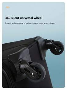 SUISSEWIN 1 件牛津布拉杆箱行李箱 20 英寸超轻软箱登机箱旅行箱便携式随身行李箱旅行度假蜜月邮轮返校男女学生书包学校配件学校用品 - 黑色 - 查看 11