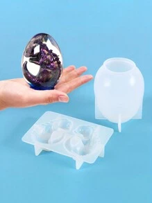 DIY Epoxy Resin Mold, Dragon Egg Mold For Resin Casting 3D Dragon Shape Epoxy Resin Silicone Mold Set Lamp Base For DIY Resin Epoxy Casting Craft, Polymer Clay, Home Decor, Gift