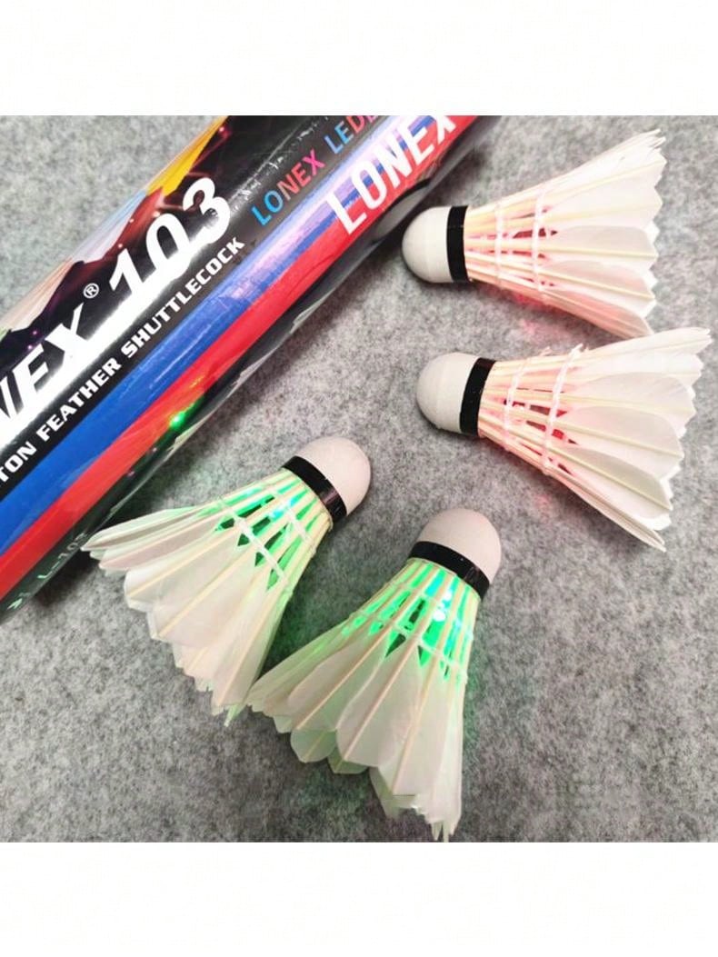 Colorful LED Luminous Nylon Badminton For Game Training Team Sports