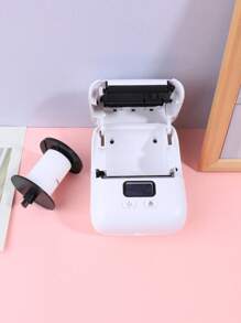 1 Pc White Phomemo M110 Label Maker - Wireless Label Printer With One Roll 40x30mm Thermal Sticker Label, Thermal Label Printer For Store Owner,Address, Logo, Clothing, Mailing, Sticker Printer For Phones & PC, Mini Labeler For Barcode, Document, Product Information, Price Tags, Shipping Labels Printing, Portable Labeler Printer For Gift, Fast Printing Inkless Label Makers With 203dpi - White - View 5