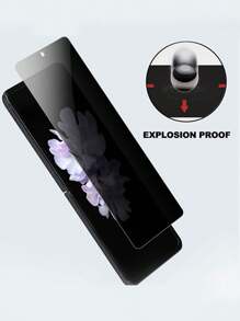 2 片隐私防眩光窥视水凝胶保护膜适用于三星 Galaxy Z Flip 7 6 5 4 3 [非钢化玻璃] 防水防震防摔防摔防刮防指纹全覆盖 - 黑色 - 查看 10